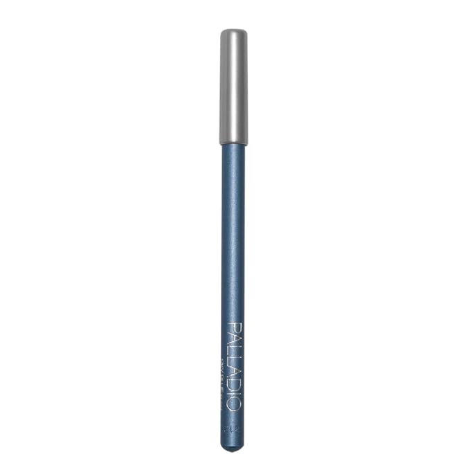 Palladio Wooden Eyeliner Pencil, Thin Pencil Shape, Easy Application, Firm yet Smooth Formula, Perfectly Outlined Eyes, Contour and Line, Long Lasting, Rich Pigment, Sky Blue