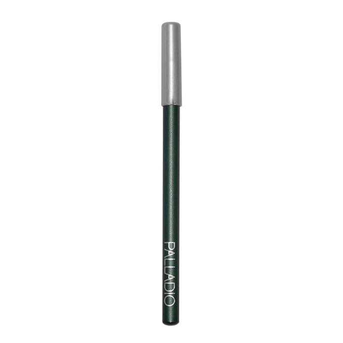 Palladio Wooden Eyeliner Pencil, Thin Pencil Shape, Easy Application, Firm yet Smooth Formula, Perfectly Outlined Eyes, Contour and Line, Long Lasting, Rich Pigment, Dark Green