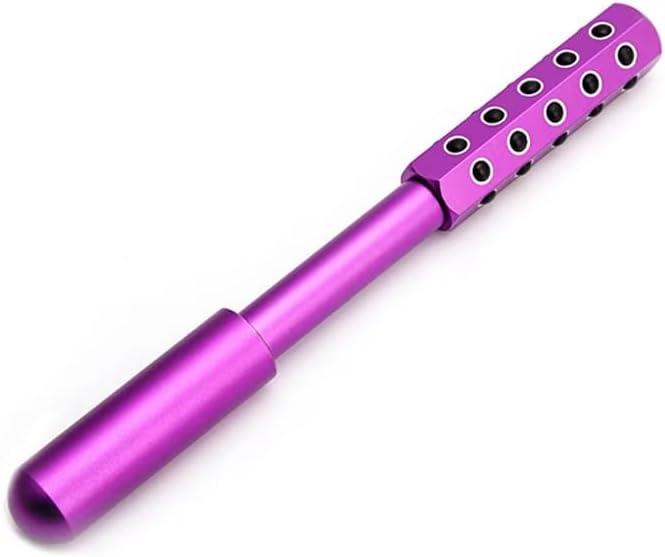 Beauty Massage Roller, Facial Massage Tool, 30 Germanium Stone Uplifting Face ,Uplifting Face Massager Roller (Purple)