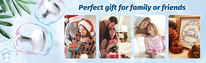 2 Pack Ice Roller for Face and Eyes, Facial Roller Device for Women, Ice Wand for Different Skin, Ice Metal Tool Used After Eye Lift