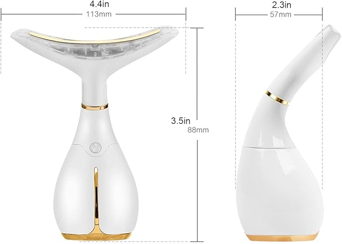 Red Light Facial Massager, Skin Care Tools for Face & Neck Beauty Device, 3 in 1 Face Massager Tool with LED, Thermal, Vibration, Tightenings, Rejuvenation for Women