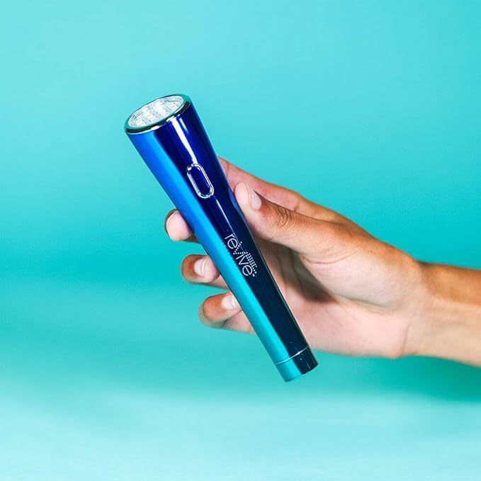 reVive Glo Multi-Spectrum Acne Tools, Medspa-Quality Red & Blue Light Wand, FDA-cleared Face Tools for Skincare, Science-Backed LED Light Therapy Products