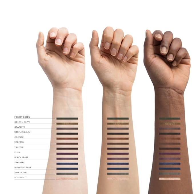 Xtreme Lashes GlideLiner Long Lasting Eye Pencil with Sharpener, Black Pearl, 0.04 Oz, Waterproof Makeup, Gel Formula, Blendable, Smudge, Fade, & Sweat Proof