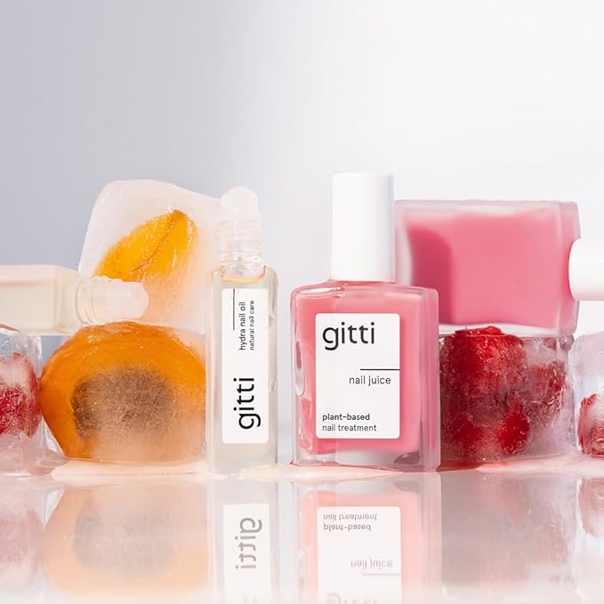 gitti Hydra Nail Oil I Natural Nail Care, Non-Toxic, 99.4% Natural Origin, 30-Free, Plant-based, Cruelty-Free, Nourish and Soothes Nails and Cuticles, Roll-on Applicator, 0.24 Fl Oz