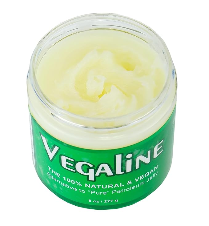 Beesaluxe Vegaline - 100% Natural, Vegan & Hypoallergenic Alternative to Petroleum Jelly - Unpetroleum - Lips, Hands, Baby, Makeup Remover and More (4 Ounce)