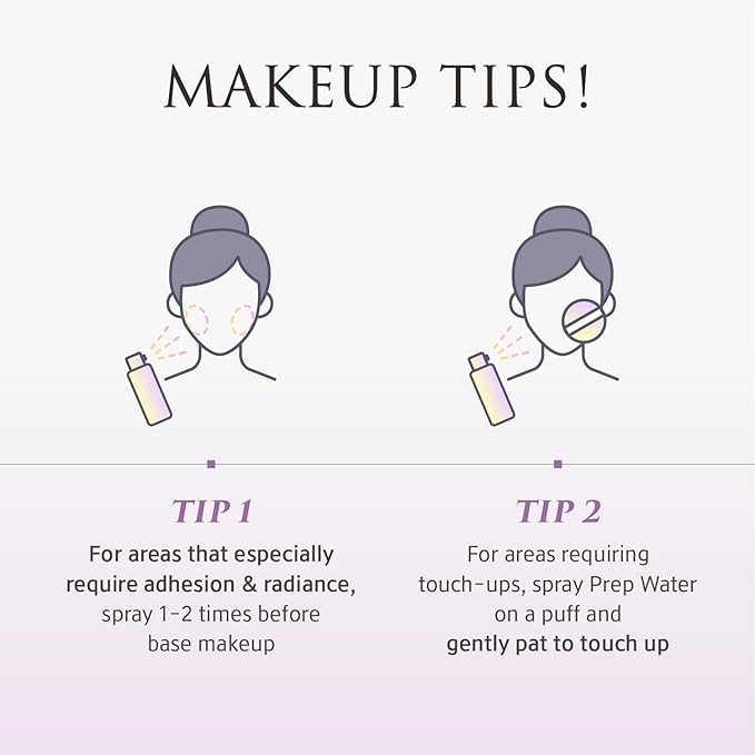 Skin Perfecting Glow Up Prep Water Makeup Fixer(1.69 fl oz) – Lightweight Fine Mist for Long-Lasting Makeup, Glow Booster, Smooth Radiant Skin Finish, Korean Skincare by YUNJAC