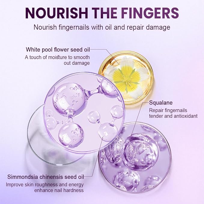 Yilia 3-in-1 Nail Care Pen, Cuticle Oil Pen & Pusher with Ceramic Tip, Moisturizes, Strengthens & Brightens Nails (3 Pack)