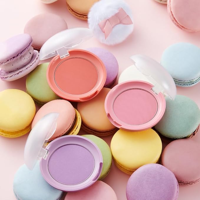 ETUDE Lovely Cookie Blusher - Apricot Peach Mousse 4g | Glowing & Natural Powder Blush with Long-Lasting Sebum Control | Easy Application | Korean Makeup, Perfect for Gift