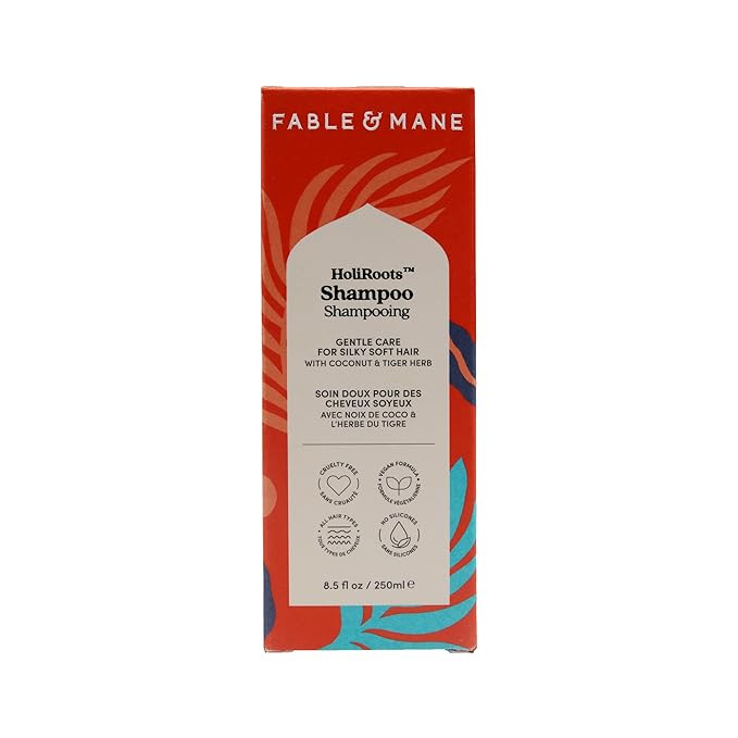 Fable & Mane Hydrating Shampoo, Moisturises and Cleanses Dry, Damaged Hair with Aloe Vera and Coconut Oil. For Medium to Thick Hair Types