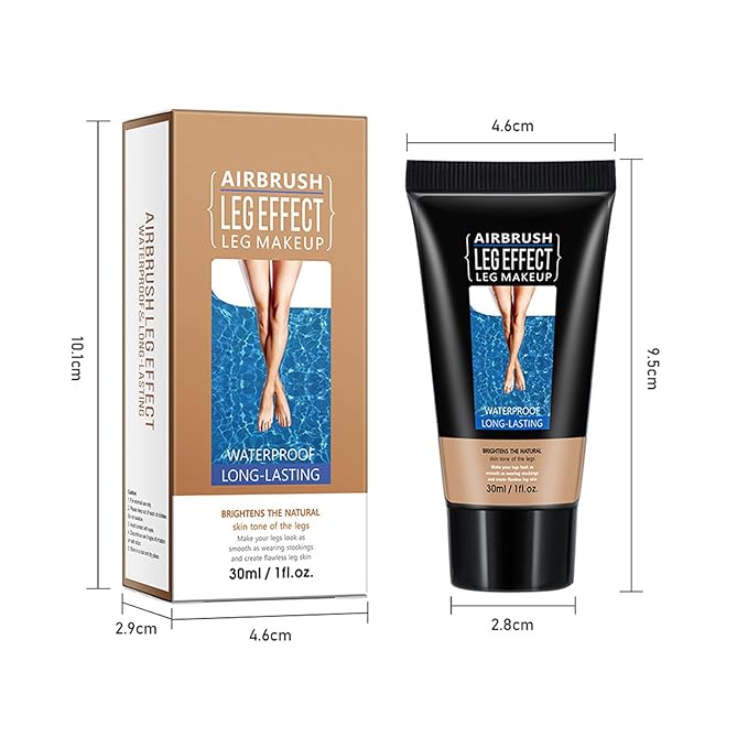 Leg Makeup Waterproof No Transfer, Leg Vein Cover up Makeup, Long-Lasting Body Concealer Makeup Lotion, Coverage for Vein, Scar, Tattoo for All Skin Tones (Bronze)