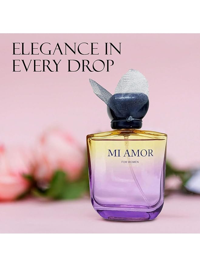 4-Piece Women's Perfume Set with 10ml Rollerball, EDP Collection, Variety of Fragrances,Long Lasting Cologne (Love U/Soft Cloud/Mession D R/MI Amor)