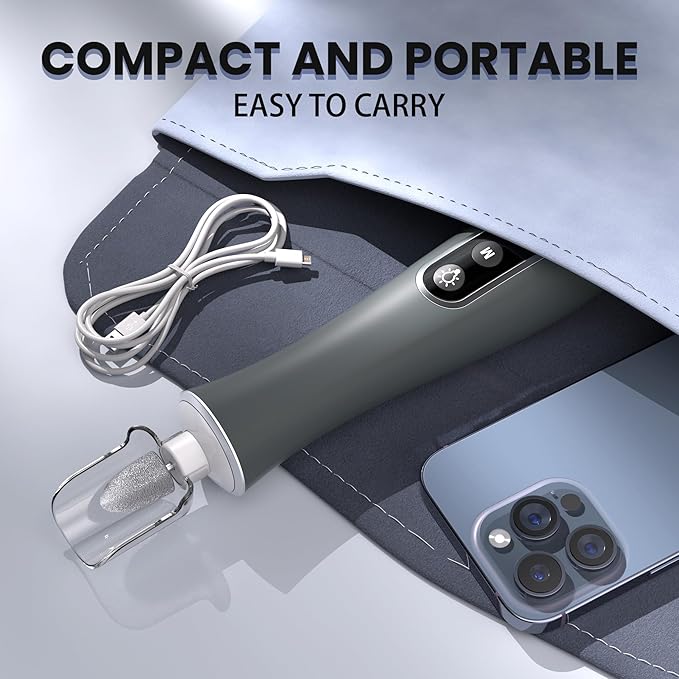 Electric Nail File Drill, Cordless 2000 mAh Rechargeable Nail Filer Electric, Portable Nail Dril 10 Speeds Professional Machine Drill for Nails Acrylic Manicure and Thick Toenails Grinder