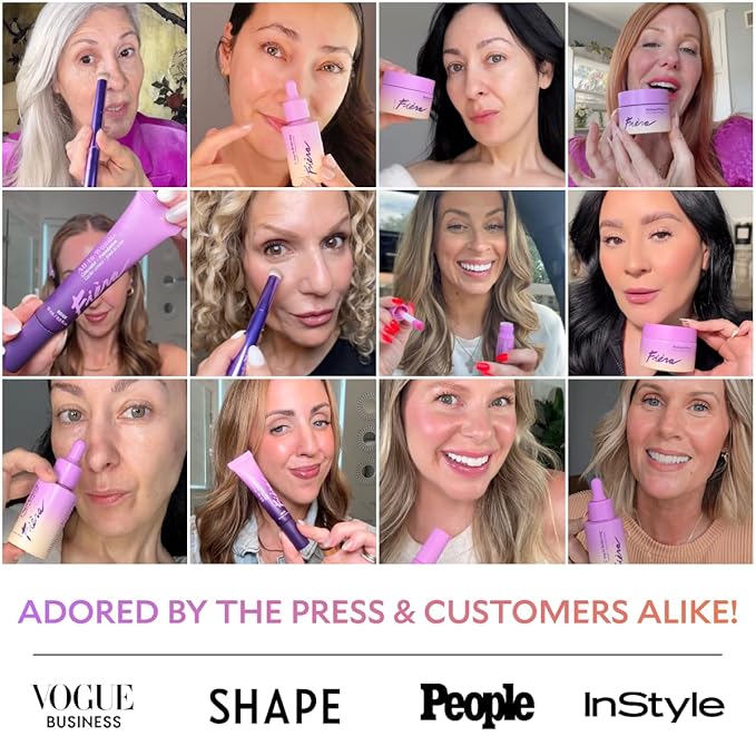 Fièra Empowderment™ Finishing Powder, Talc-Free Blurring & Soft-Matte Setting Powder for Mature Skin, Pore & Fine-Line Smoothing, Lightweight Instant Retouching Formula, Light Shade, 0.2 OZ