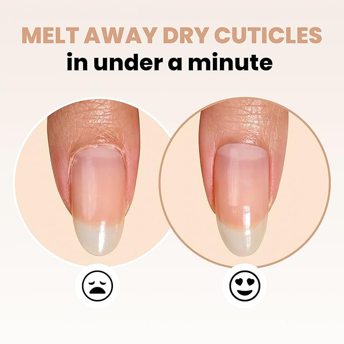 LONDONTOWN Fresh Glow Cuticle Remover - Instant Cuticle Remover Liquid - No Tool or Cutting Moisturizing Softening Nail Care for Dry, Damaged Cuticles, .40fl oz