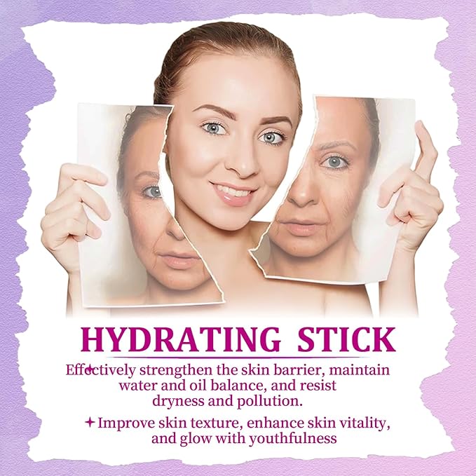 Calcium Multi Balm Stick, Calcium Volume Multi Balm, Moisturizer Stick, Korean Skin Care, Under Eye Cream for Dark Circles & Wrinkles, Hydrating, Firming Skin, Suitable for Eyes, Neck, Face (2)