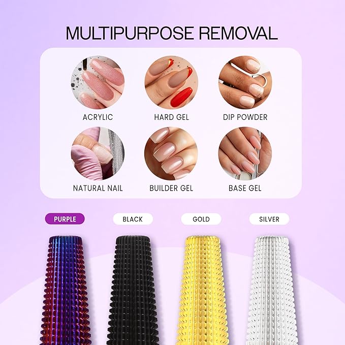 PANA 3/32" Shank 5-in-1 Nail Carbide Bit - (Triple Coarse - Extra Coarse Grit, Purple) - Two Way Rotate use for Both Left and Right Handed Fast Remove Acrylic or Hard Gel Machine