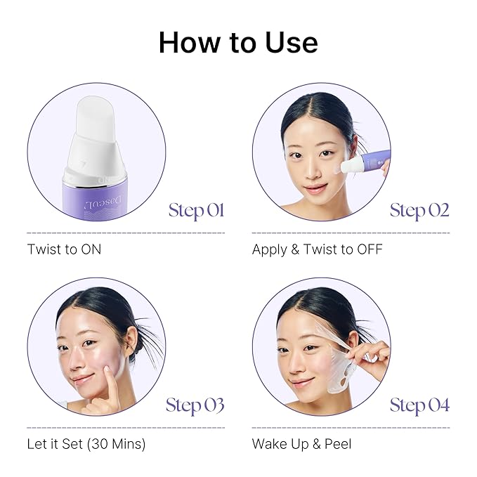 C.H.E. Meltin Shell™ 2.19 fl.oz | Gel-Shell Overnight Mask with Built-in Brush – Low Molecular Collagen, Elastin & Hyaluronic Acid for Face Lifting, Firming & Deep Hydration, Korean Facial Mask