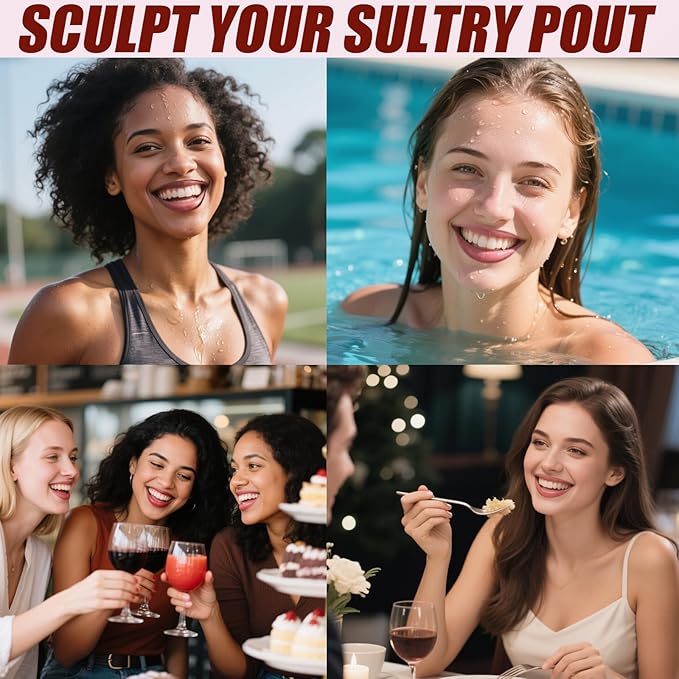 Lip Liner Stain Peel Off with Tweezer, Long Lasting Matte Lip Tattoo, Highly Pigmented Color Lip Tint Makeup, Waterproof, Transfer-proof Lipstain for Women, for All Skin Types Rose Pink