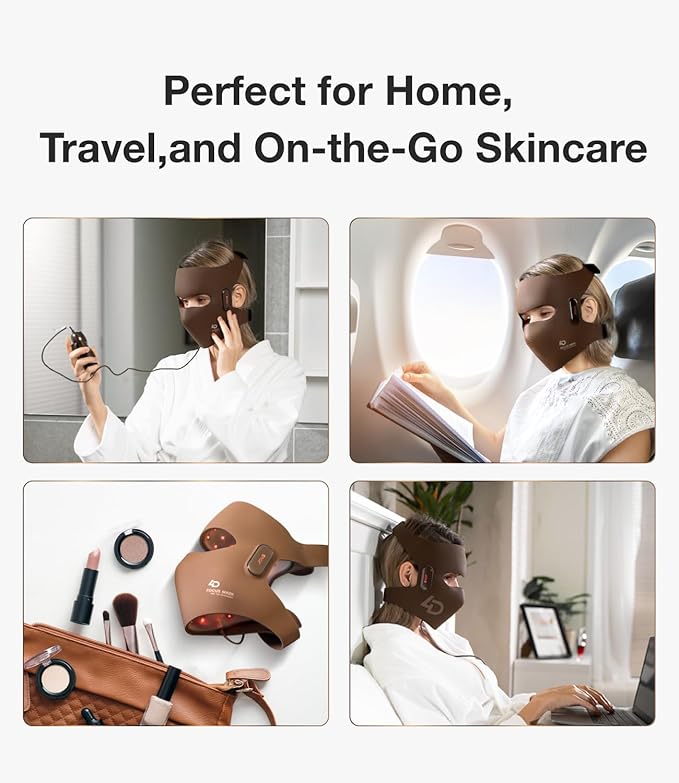 JOVS 4D Laser Therapy Mask for Face, LED Red Light Therapy Face Mask with 4 Wavelengths for Deep Anti-Aging, Precision Anti-Wrinkle, Skin Firming & Radiant Glow, 6x More Powerful Than LED