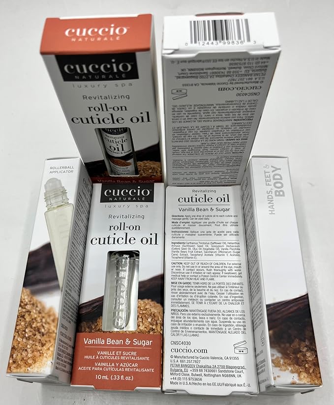 Cuccio Naturale Revitalizing Roll-on Cuticle Oil Vanilla Bean & Sugar 10ml