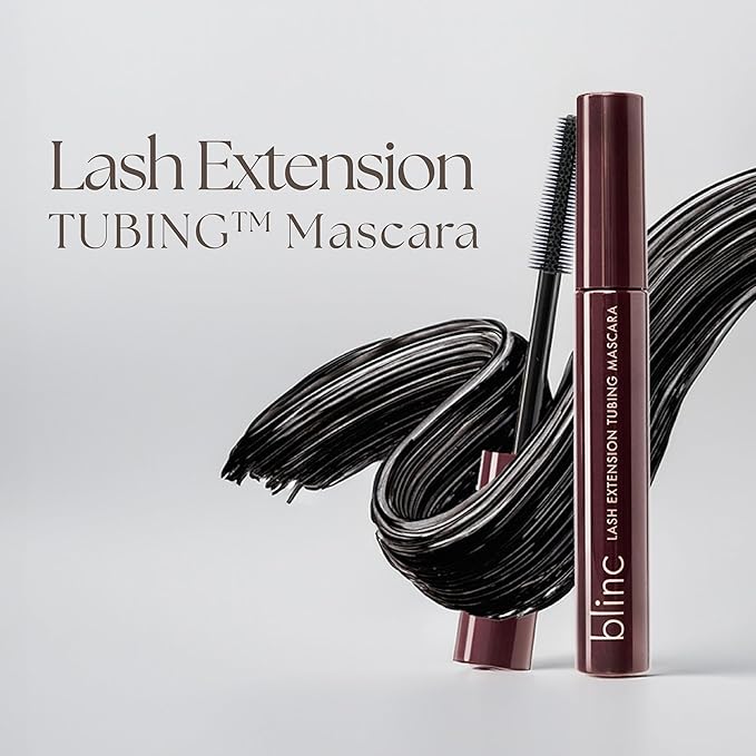 Blinc Lash Extension Tubing Mascara – Striking Length & Definition, Curling, Longwear, Smudge & Flake Proof, Nourishing, Sensitive Eyes Safe, Washable, Vegan