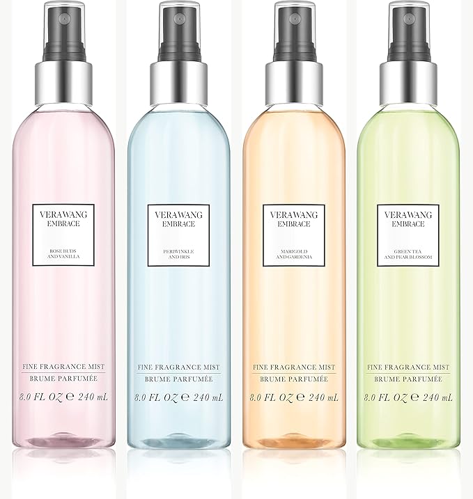 Vera Wang Embrace Green Tea and Pear Blossom Body Mist 8.1 fl oz (Pack of 1), Notes of Earthiness, Peony, and Sandalwood, Women's Fragrance, Long Lasting, Everyday Fragrance