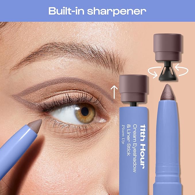 ALLEYOOP 11th Hour Waterproof Cream Eyeshadow Stick – Long-Lasting Eye Shadow Pencil & Eyeliner, Cream to Powder Stick & Highlighter – Smudge-Proof Eyeshadow Matte, Midnight Matte