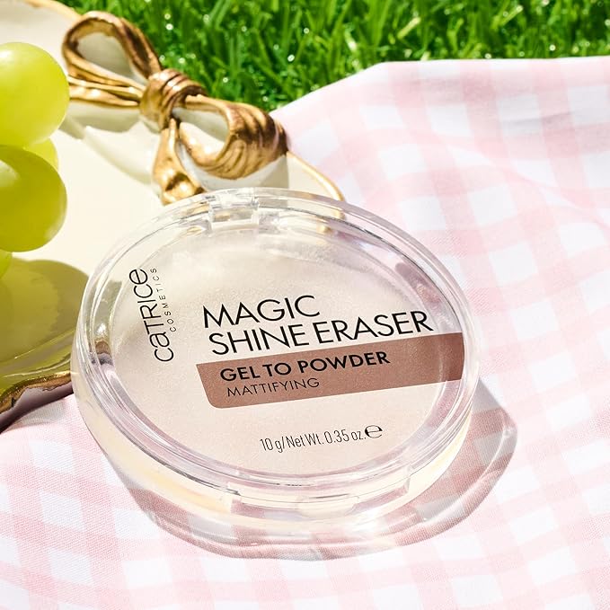 Catrice | Magic Shine Eraser Gel-To-Powder | Instant Matte, Soft-Focus Effect | Transparent, Travel-Friendly Formula | Vegan & Cruelty Free