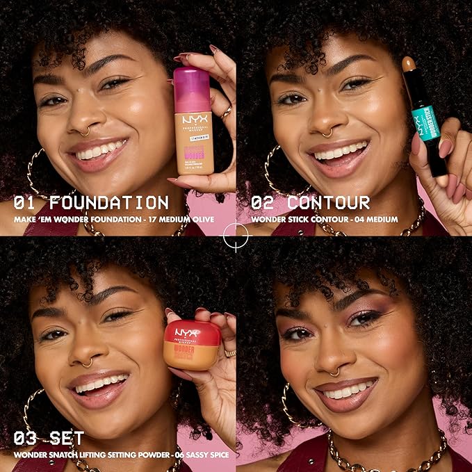 NYX PROFESSIONAL MAKEUP Make 'Em Wonder Liquid Foundation, 24HR Foundation Makeup With A Soft Matte Finish, Buildable Full Coverage - 31 Maple