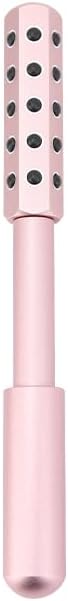 Beauty Massage Roller, Facial Massage Tool, 30 Germanium Stone Uplifting Face，Uplifting Face Massager Roller (Pink)