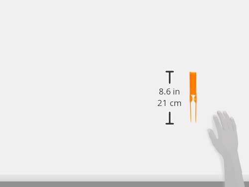 3 Row Styling Comb For Detangling, Defining And Separating Curls (Orange)
