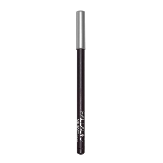 Palladio Wooden Eyeliner Pencil, Thin Pencil Shape, Easy Application, Firm yet Smooth Formula, Perfectly Outlined Eyes, Contour and Line, Long Lasting, Rich Pigment, Dark Brown