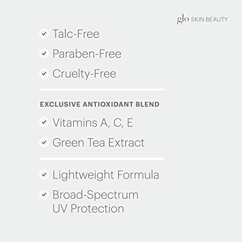 Glo Skin Beauty Luminous Liquid Mineral Foundation Makeup with SPF 18 (Naturelle) - Improves Uneven Skin Tone, Smooths & Corrects Imperfections, Sheer to Medium Coverage, Dewy Finish