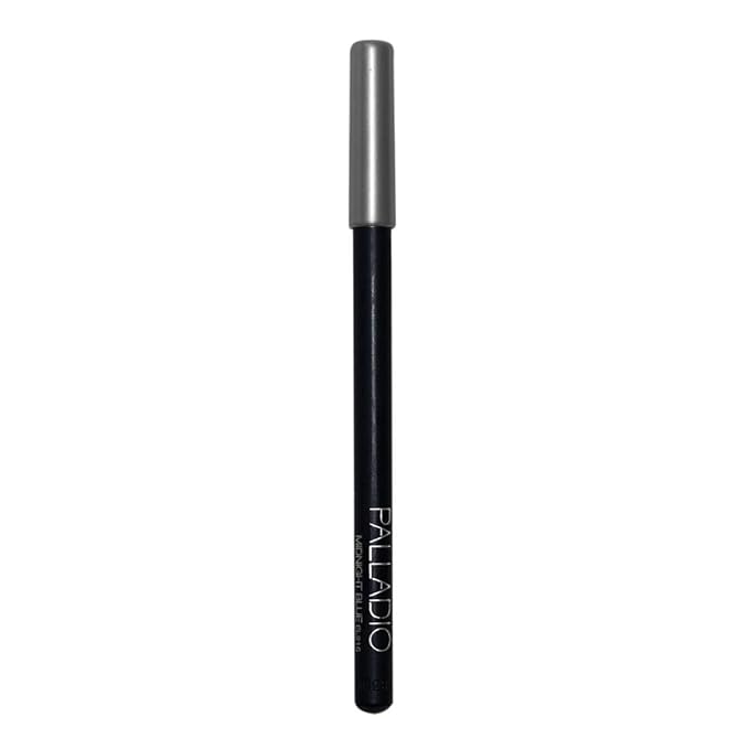 Palladio Wooden Eyeliner Pencil, Thin Pencil Shape, Easy Application, Firm yet Smooth Formula, Perfectly Outlined Eyes, Contour and Line, Long Lasting, Rich Pigment, Midnight Blue