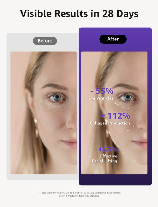 Skin Tightening Face Machine, Facial Massager Light Therapy for Face, 3 in 1 Microcurrent Facial Device Home Use Anti-Aging Device, 5 Level for Facial Firming, Wrinkle, Lifting, Toning, Glow Boost