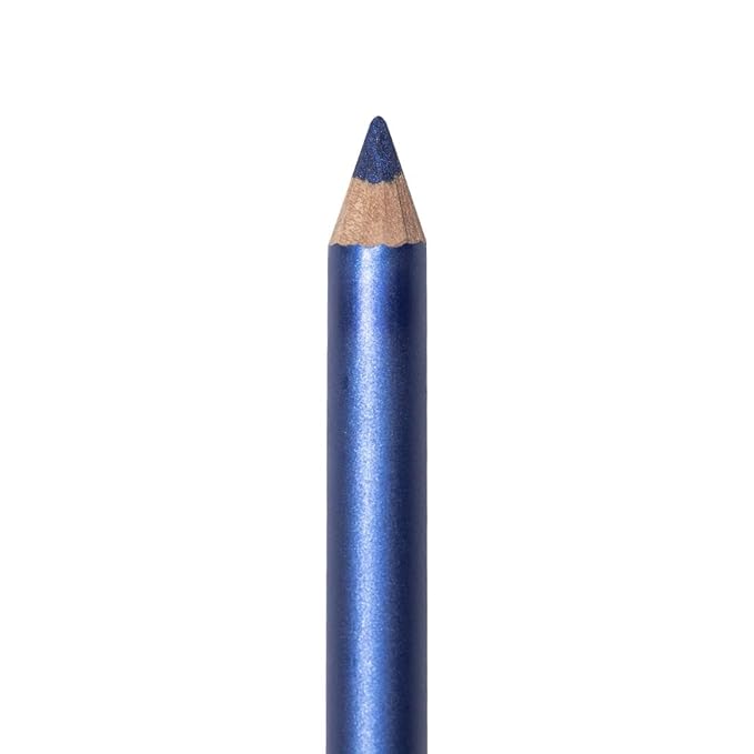 Palladio Wooden Eyeliner Pencil, Thin Pencil Shape, Easy Application, Firm yet Smooth Formula, Perfectly Outlined Eyes, Contour and Line, Long Lasting, Rich Pigment, Deep Blue