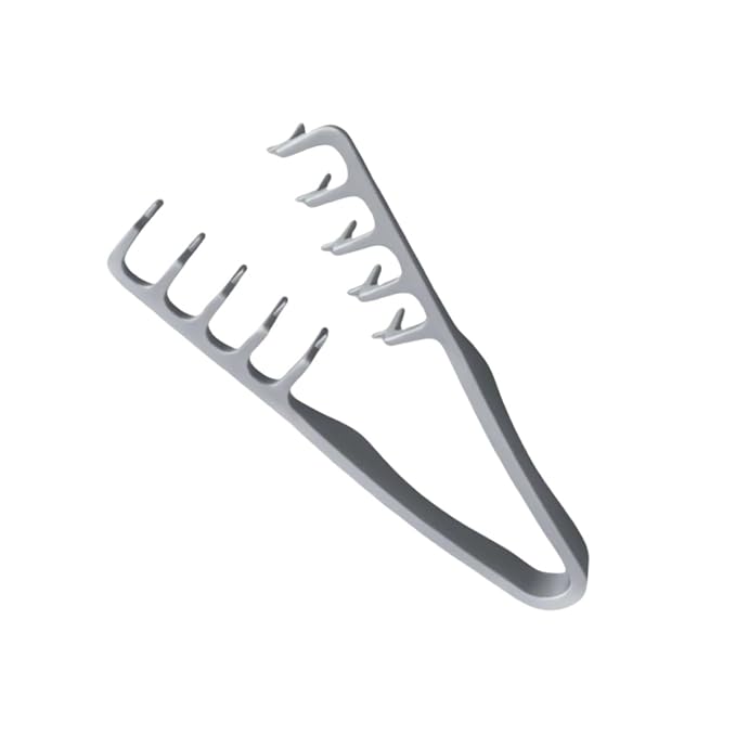 Voluminous wide-toothed hair comb Men's fluffy texture, ABS plastic with textured grip