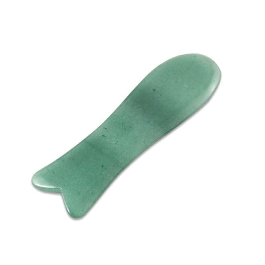 Facial Gua Sha Tool for Chin Massage Tool Natural Jade Stone Gua Sha Board for Face SPA Acupuncture Therapy Trigger Point Treatment