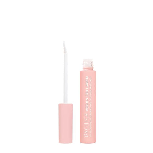 Pacifica Vegan Collagen Lip Plumping Gloss – Hydrating Lip Plumper with Peptides, Coconut & Vitamin E, High Shine Non-Sticky, Clean Vegan, 0.22 fl oz