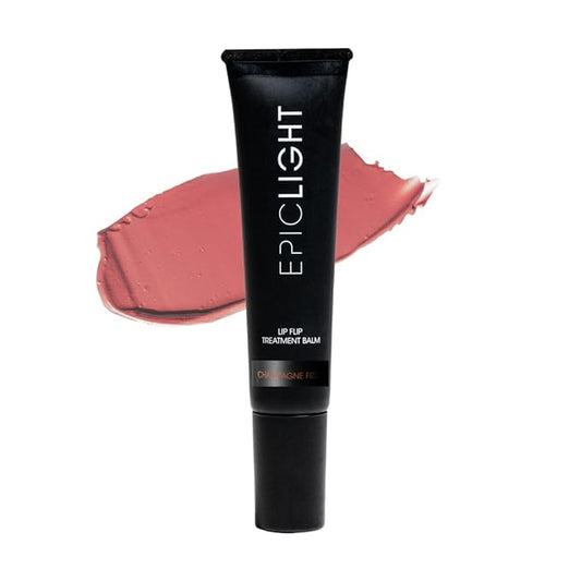 EpicLight Lip Flip Tints Treatment Balm Tube - Lip Balm and Plumper - Peptide Treatment for Lips Volume & Hydration - Plump and Moisturize Lips - Paraben & Sulfate-free, Non-Toxic (Champagne Fizz)