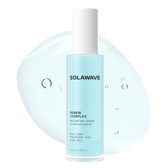 Solawave Renew Complex Serum for Face & Neck | Boost the Effects of Facial Wand | Red Light Therapy for Face & Microcurrent Facial Device for Anti-Aging & Skin Tightening