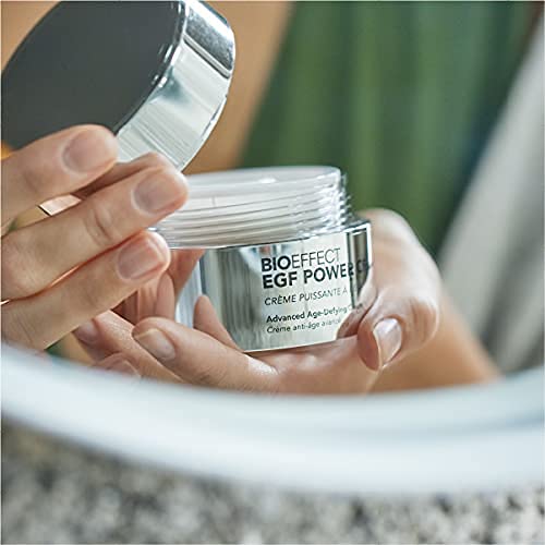 BIOEFFECT EGF Power Cream | Advanced Age-Defying Face & Neck Cream with Epidermal Growth Factor + Hyaluronic Acid + Niacinamide for Wrinkles & Age Spots | 50 mL / 1.69 oz