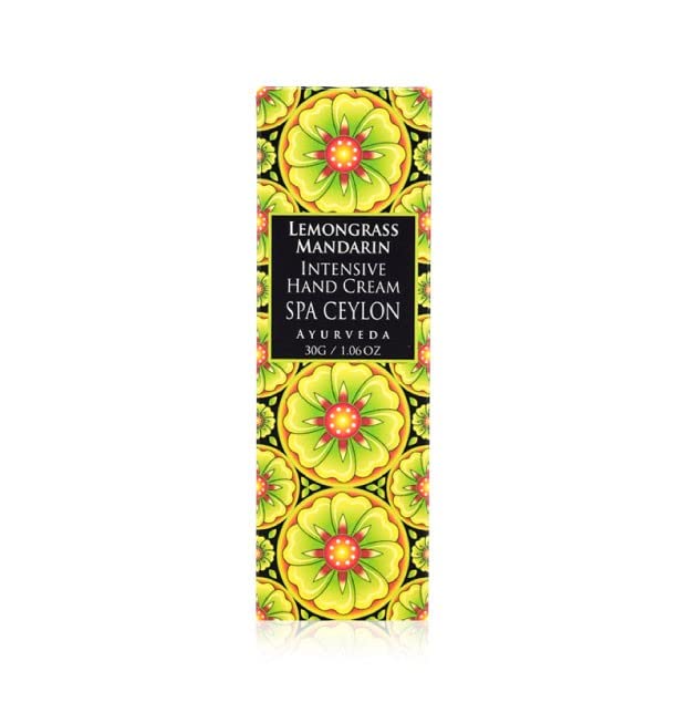 SPA CEYLON LEMONGRASS MANDARIN INTENSIVE HAND CREAM| Natural Cleanser | Lemongrass & Mandarin | Soften skin | Hydrating | Suitable for all skin types