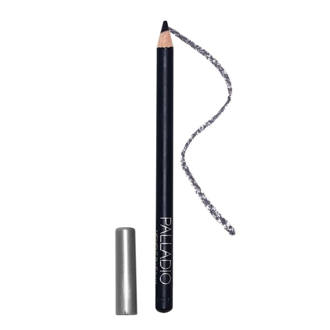 Palladio Wooden Eyeliner Pencil, Thin Pencil Shape, Easy Application, Firm yet Smooth Formula, Perfectly Outlined Eyes, Contour and Line, Long Lasting, Rich Pigment, Midnight Blue
