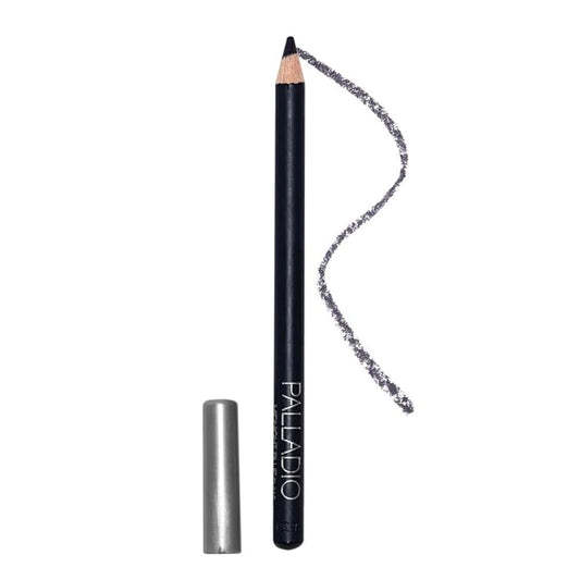 Palladio Wooden Eyeliner Pencil, Thin Pencil Shape, Easy Application, Firm yet Smooth Formula, Perfectly Outlined Eyes, Contour and Line, Long Lasting, Rich Pigment, Midnight Blue