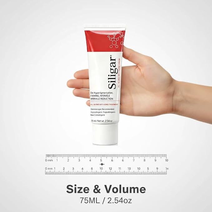 All In One Anti-Aging Cream – Reduces Wrinkles, Fine Lines, Dark Circles & Sun Damage – Retinol, Vitamin C, DMAE & Hyaluronic Acid – Fragrance-Free, for Men and Women life All Skin Types 75ml/2.54oz