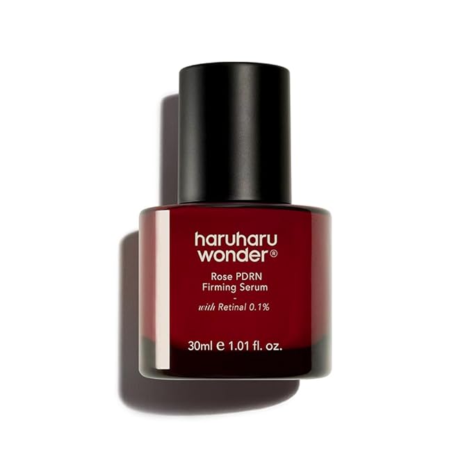 haruharu wonder Rose PDRN Firming Serum with Retinal 0.1%, Boost Collagen, Bulgarian Rose, Minimize Fine lines & Wrinkles, For Sensitive Skin, Fragrance Free, Korean Skincare, Vegan, 1.01 fl.oz