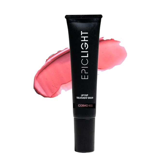EpicLight Lip Flip Tints Treatment Balm Tube - Lip Balm and Plumper - Peptide Treatment for Lips Volume & Hydration - Plump and Moisturize Lips - Paraben & Sulfate-free, Non-Toxic Makeup (Cosmo Kiss)