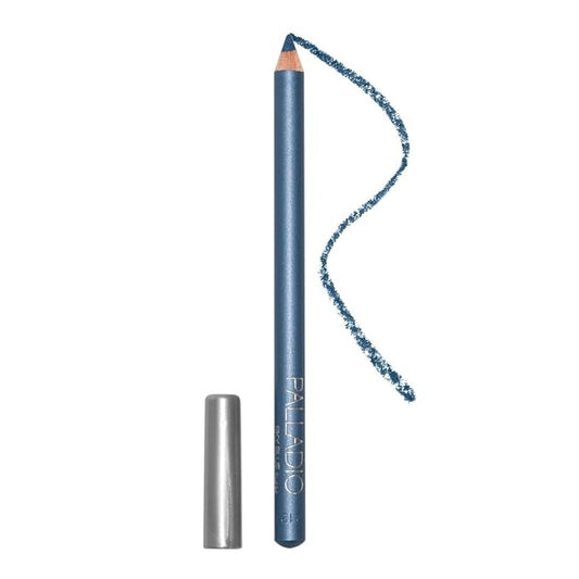 Palladio Wooden Eyeliner Pencil, Thin Pencil Shape, Easy Application, Firm yet Smooth Formula, Perfectly Outlined Eyes, Contour and Line, Long Lasting, Rich Pigment, Sky Blue