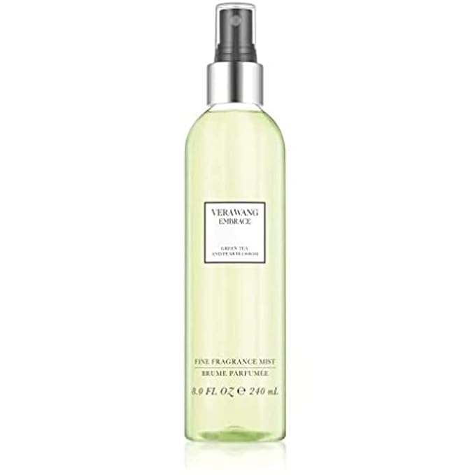 Vera Wang Embrace Green Tea and Pear Blossom Body Mist 8.1 fl oz (Pack of 1), Notes of Earthiness, Peony, and Sandalwood, Women's Fragrance, Long Lasting, Everyday Fragrance